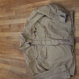 Mossimo Tan Military Jacket Men's Large